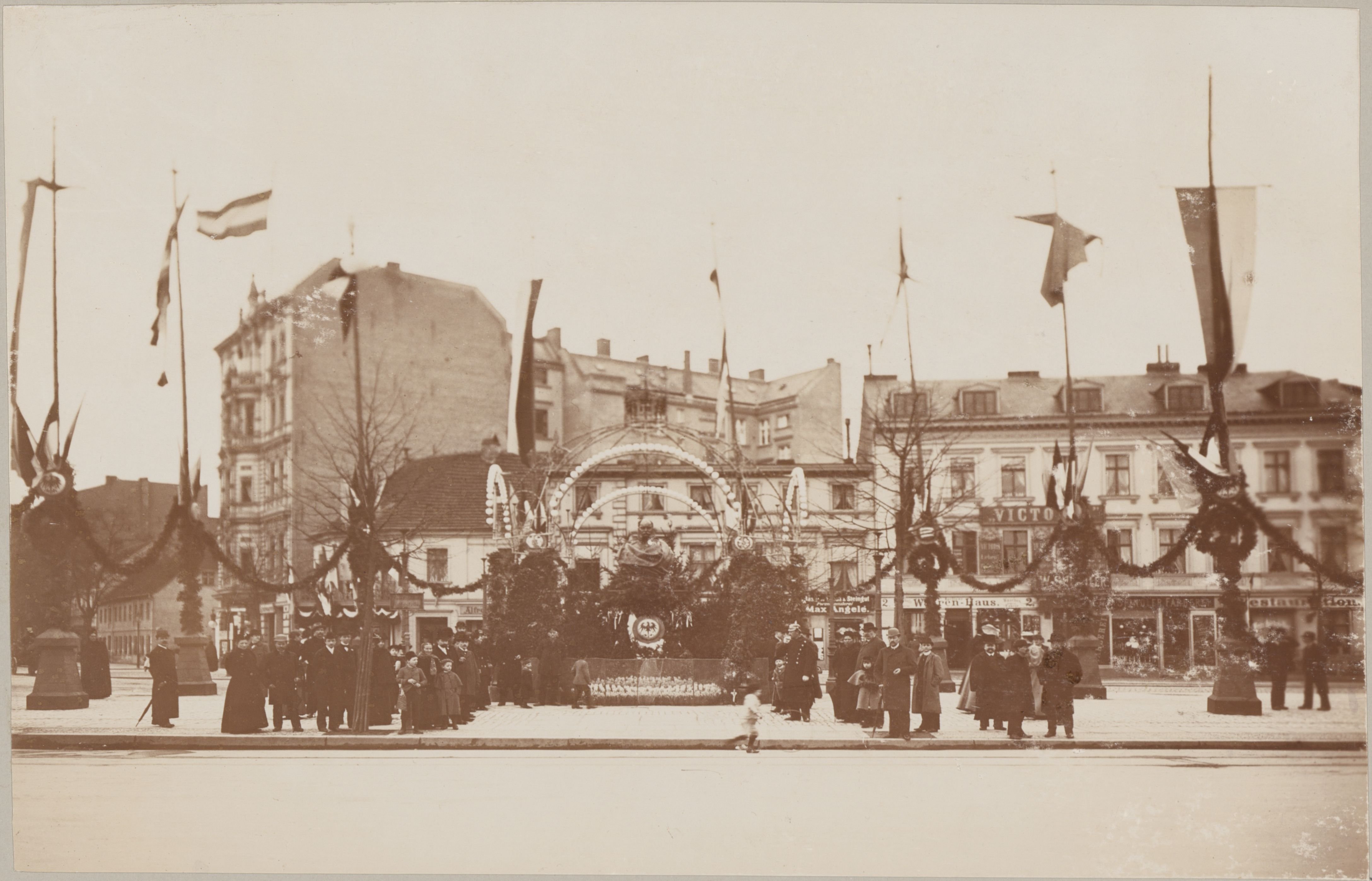 Unknown artist, Wilhelmplatz zur Centenar-Feier am 22. März 1897