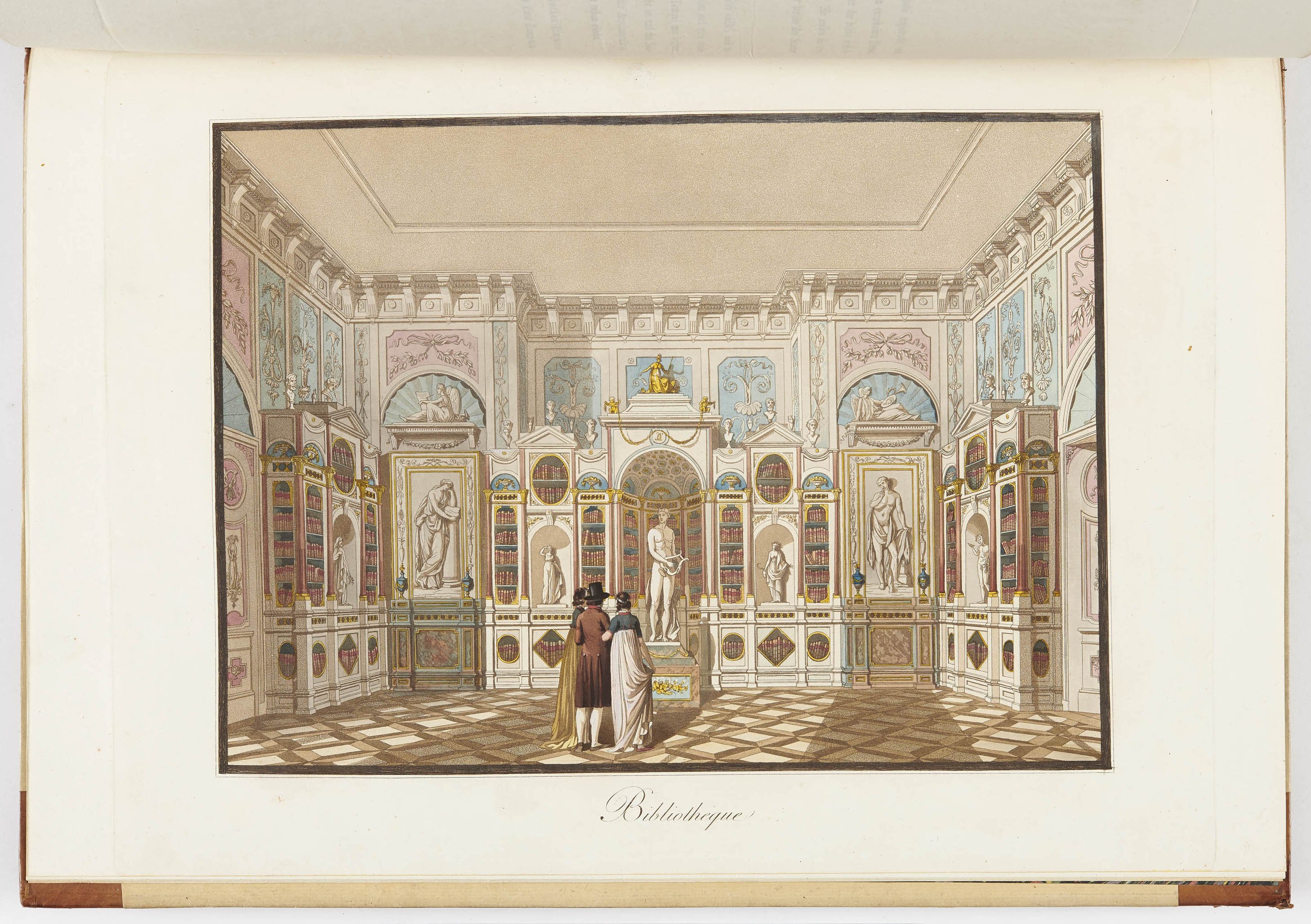 Viktor Heideloff, "Bibliotheque" in Hohenheim