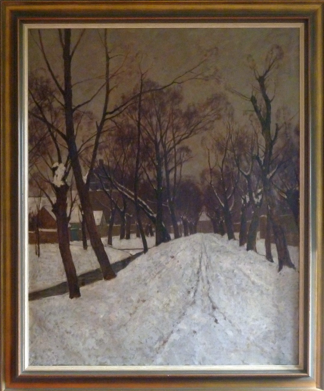 Carl Küstner, Die Promenade Guntersblum im Winter