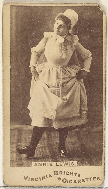 Allen & Ginter, Annie Lewis, from the Actors and Actresses series (N45, Type 1) for Virginia Brights Cigarettes