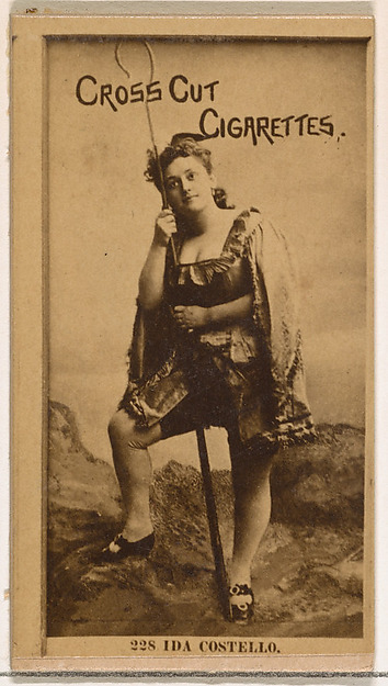 W. Duke, Sons & Co., Card Number 228, Ida Costello, from the Actors and Actresses series (N145-2) issued by Duke Sons & Co. to promote Cross Cut Cigarettes