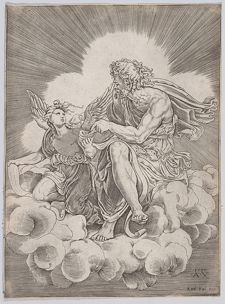 Agostino Veneziano (Agostino dei Musi), Saint Matthew