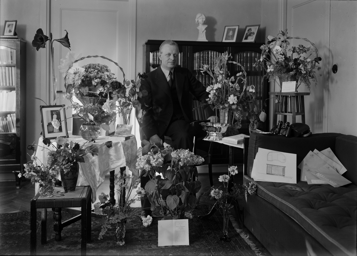 Paul Sandberg, Birthday Portrait, Ernst J Gustavsson, Uppsala 1941