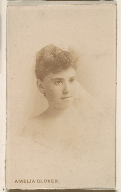 Kinney Brothers Tobacco Company, Amelia Glover, from the Actresses series (N246), Type 1, issued by Kinney Brothers to promote Sporting Extra Cigarettes