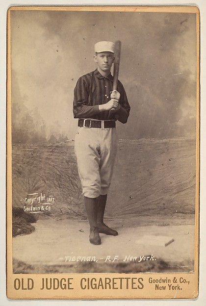 Goodwin & Company, Tiernan, Right Field, New York, from the series Old Judge Cigarettes