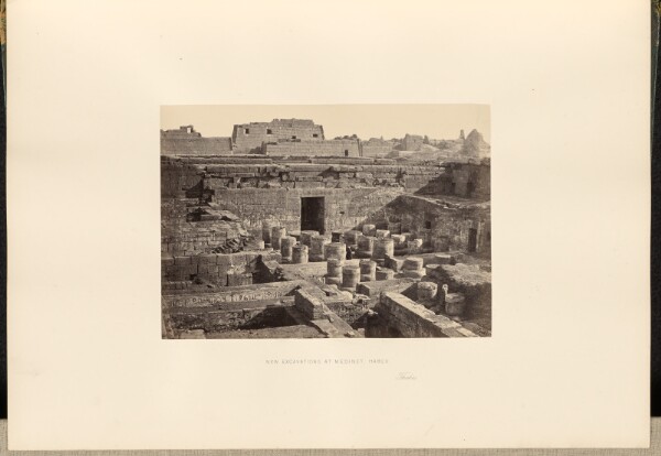 Francis Frith, New Excavations at Medinet Habou, Thebes