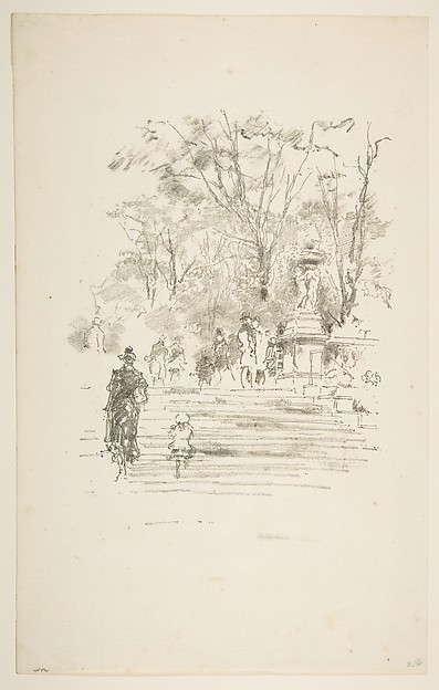 James McNeill Whistler, The Steps, Luxembourg Gardens