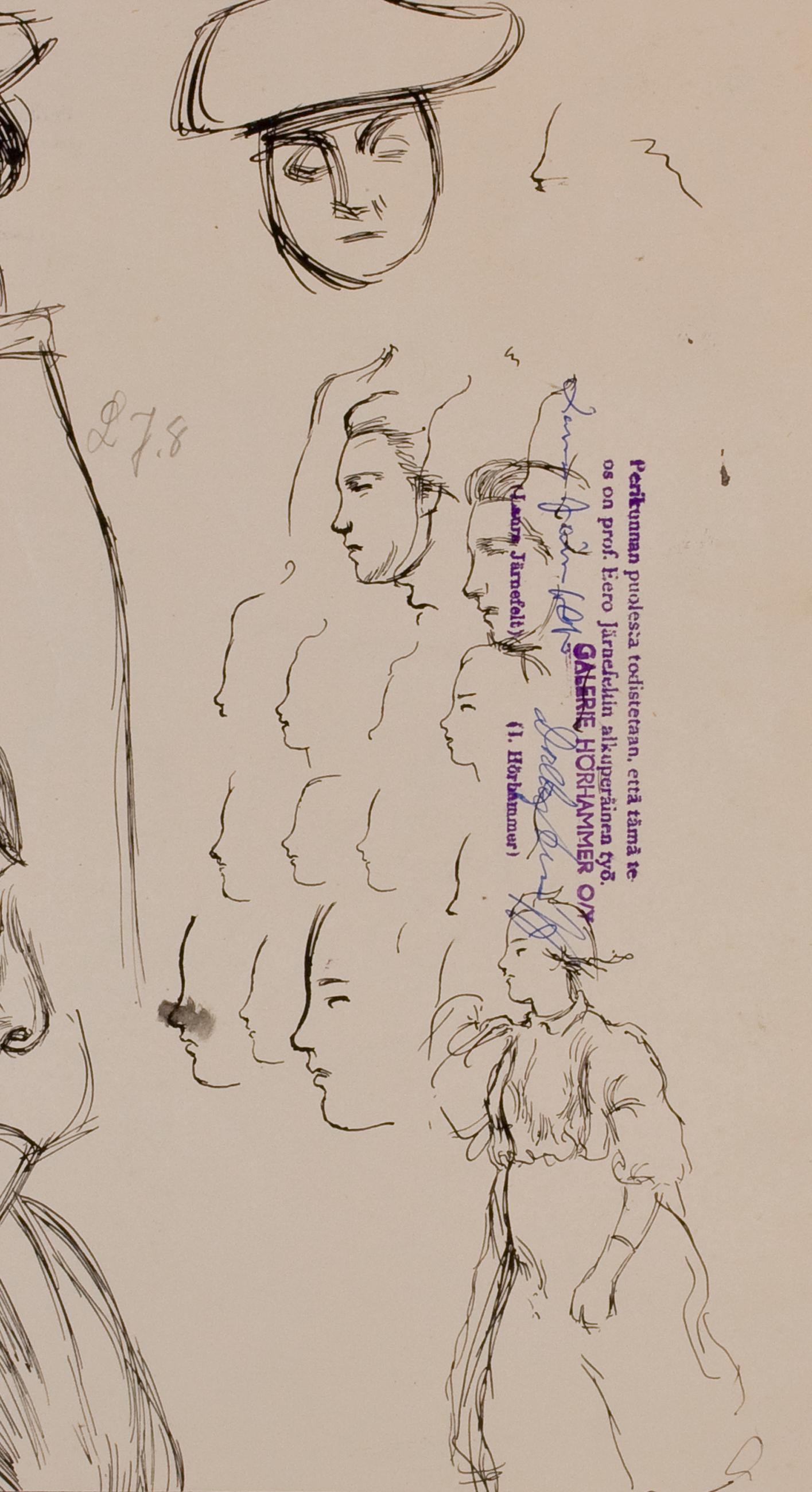Eero Järnefelt, Valkopukuinen tyttö, luonnos