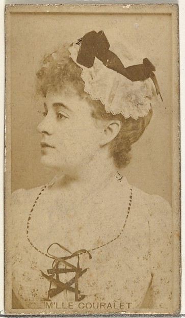 W. Duke, Sons & Co., M'lle Couralet, from the Actors and Actresses series (N145-8) issued by Duke Sons & Co. to promote Duke Cigarettes