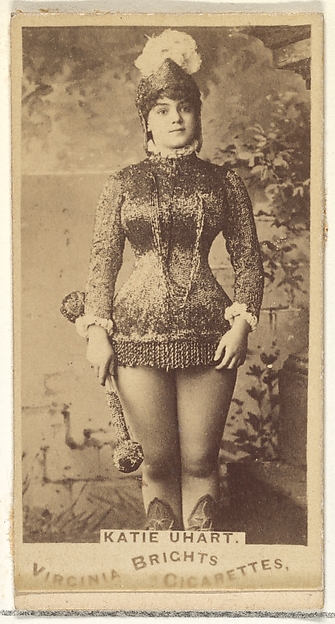 Allen & Ginter, Katie Uhart, from the Actors and Actresses series (N45, Type 1) for Virginia Brights Cigarettes