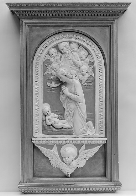 Andrea della Robbia, Virgin Adoring the Christ Child