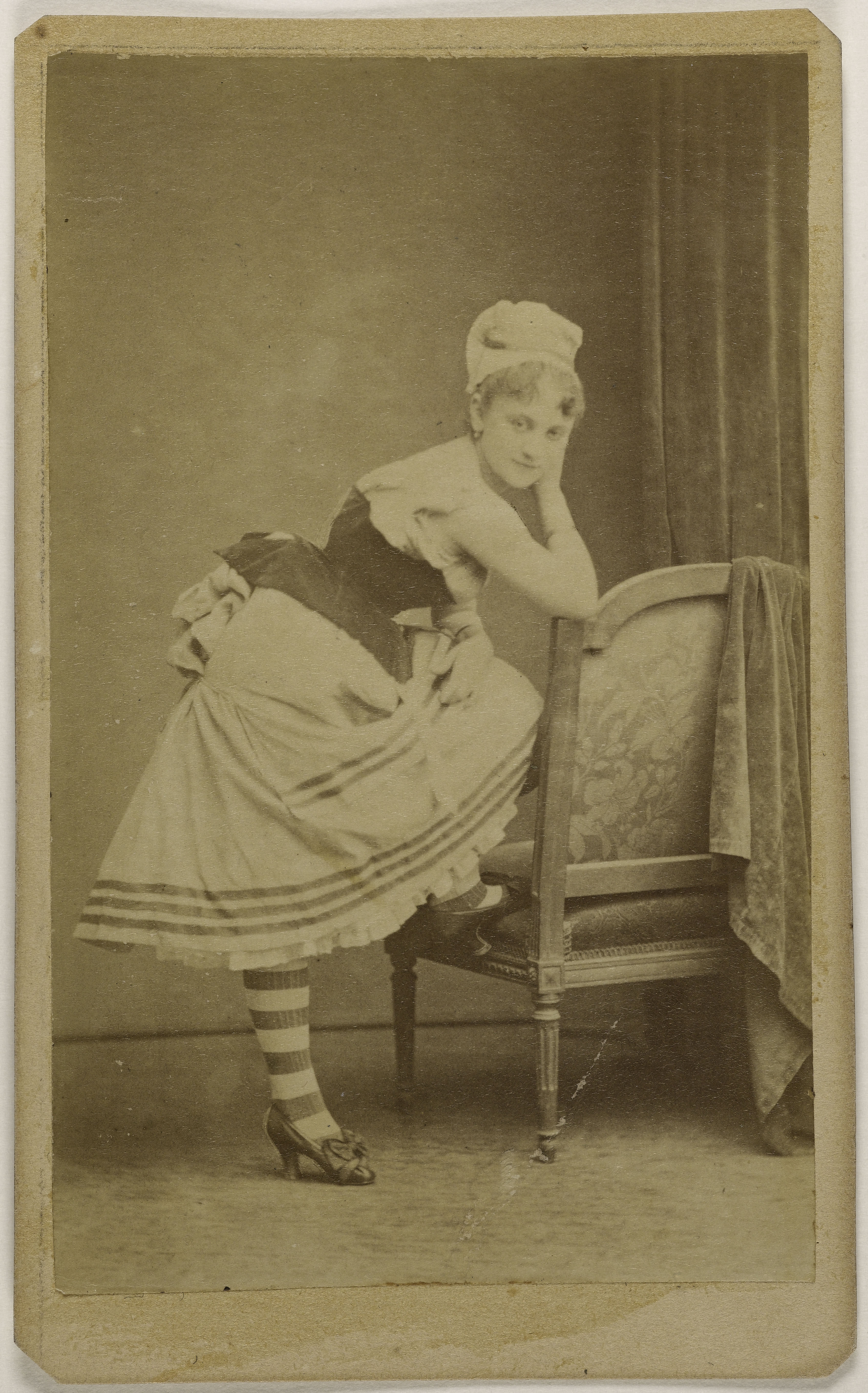 Anonyme, Portrait de Beaumaine (ou Baumaine), Juliette, (danseuse)