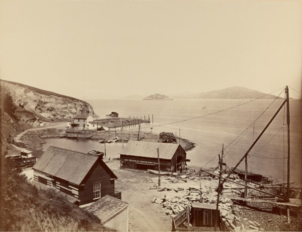 Carleton Watkins, [Alcatraz, From North Point]
