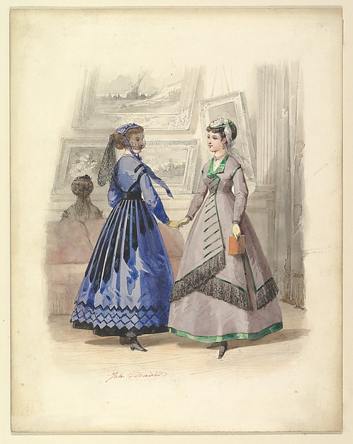 Jules David, Two Women in an Art Gallery