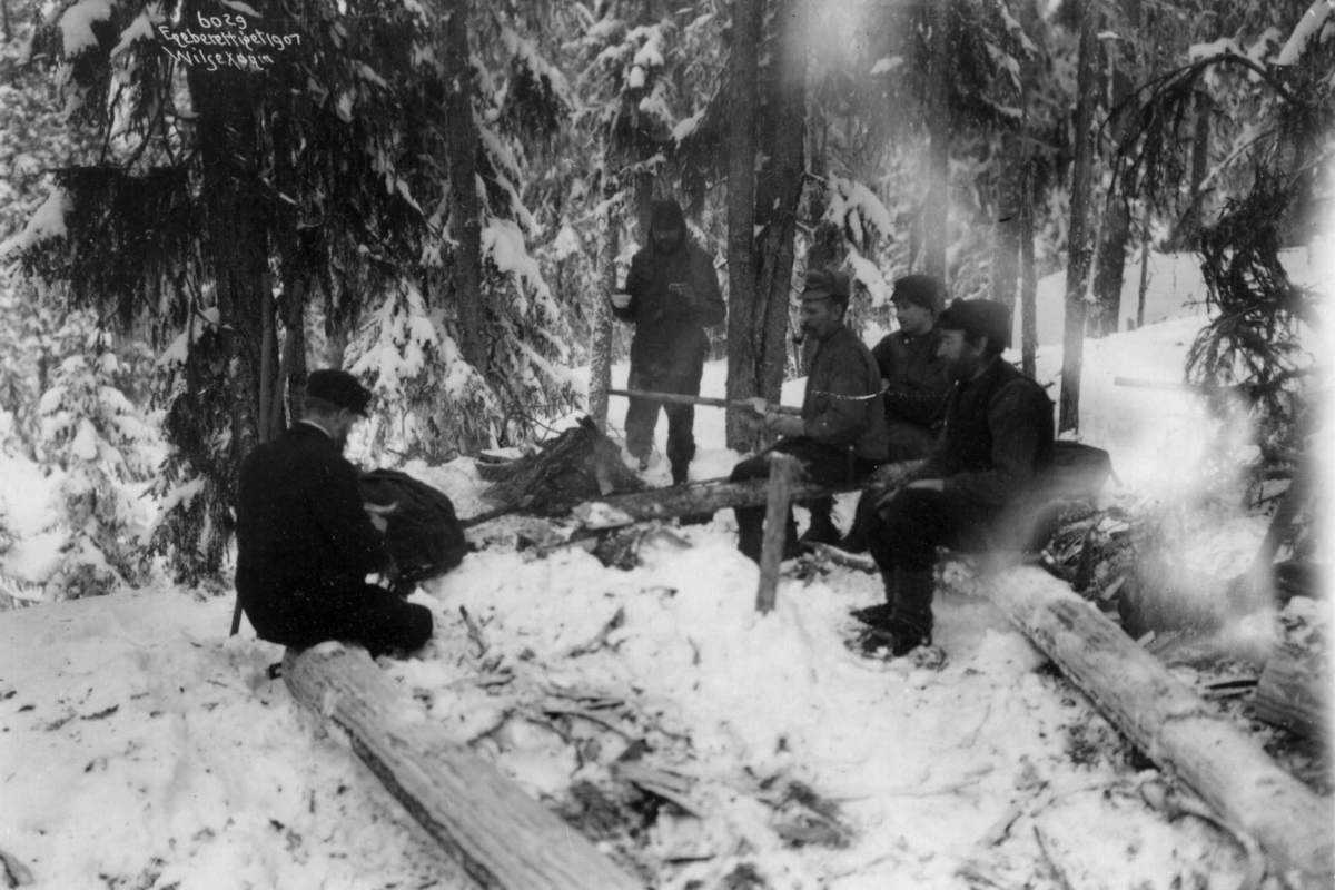 Anders Beer Wilse, Tømmerhuggere ved bålet