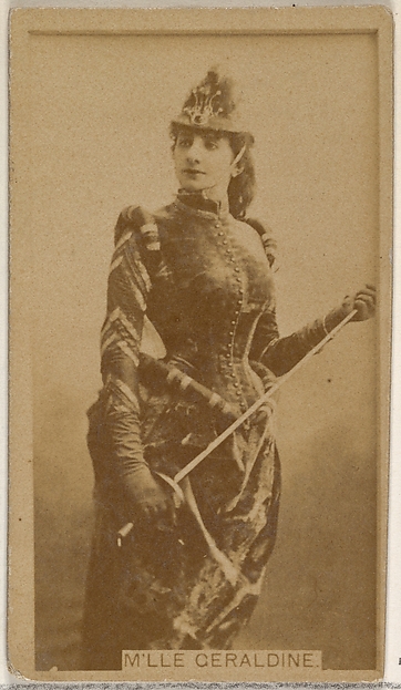 Allen & Ginter, M'lle Geraldine, from the Actors and Actresses series (N45, Type 8) for Virginia Brights Cigarettes