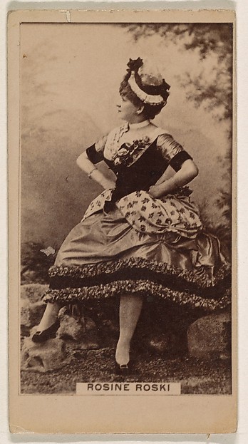 Kinney Brothers Tobacco Company, Rosine Roski, from the Actresses series (N245) issued by Kinney Brothers to promote Sweet Caporal Cigarettes