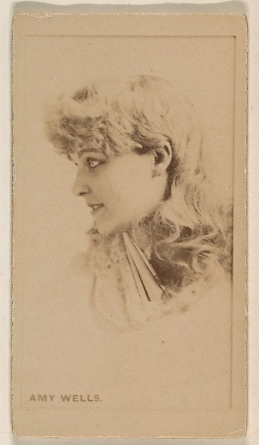 Kinney Brothers Tobacco Company, Amy Wells, from the Actresses series (N245) issued by Kinney Brothers to promote Sweet Caporal Cigarettes