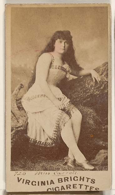 Allen & Ginter, Card 720, Miss Carroll, from the Actors and Actresses series (N45, Type 1) for Virginia Brights Cigarettes