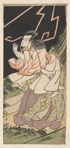 Katsukawa Shun'ei 勝川春英, The Actor Bando Hikosaburo III in the Role of Kanshojo
