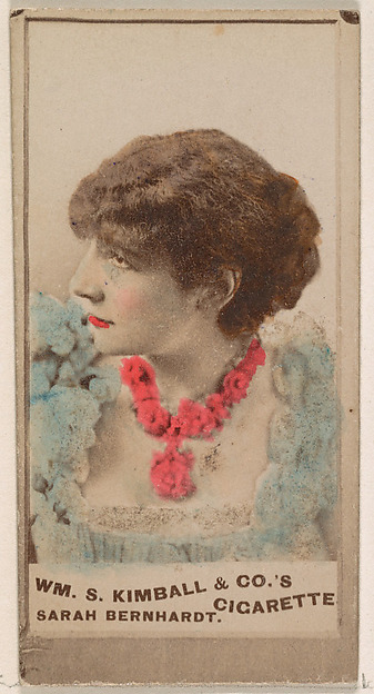 William S. Kimball & Company, Sarah Bernhardt, from the Actresses series (N203) issued by Wm. S. Kimball & Co.