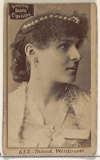 Allen & Ginter, Card 652, Maud Wentworth, from the Actors and Actresses series (N45, Type 2) for Virginia Brights Cigarettes