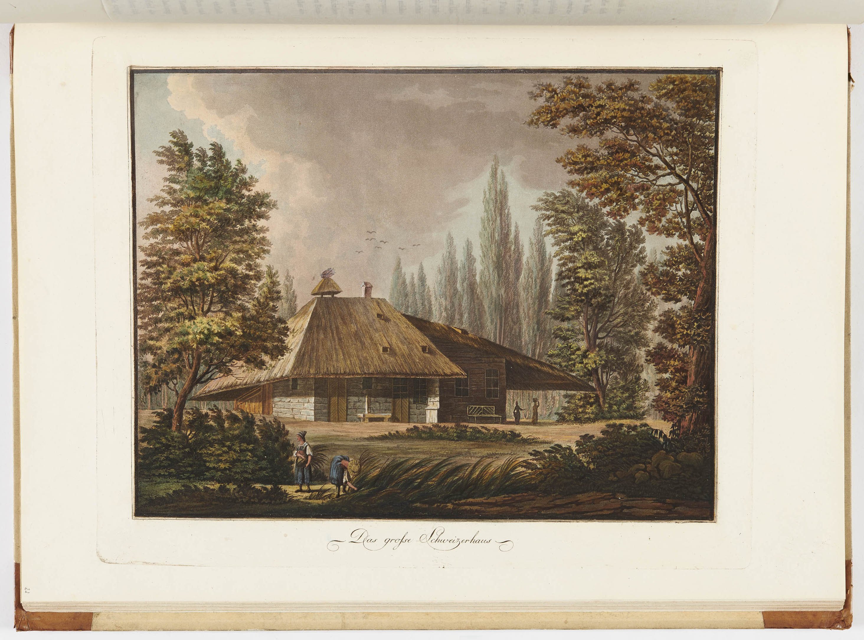 Johann Friedrich Frauenholz, "Das große Schweizerhaus" in Hohenheim