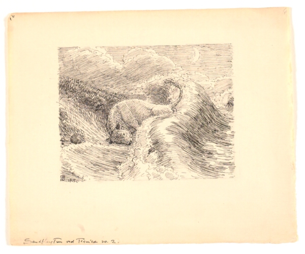 Niels Skovgaard, Illustration til "Sandflugten ved Tisvilde"