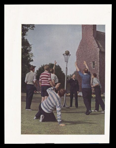 Hinde, John Wilfrid, Rescue Workers Playing Basket-Ball at a Depot