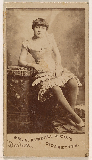 William S. Kimball & Company, Miss Durben, from the Actresses series (N203) issued by Wm. S. Kimball & Co.