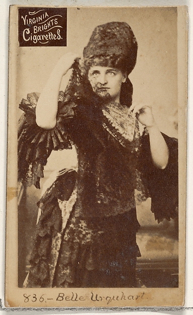 Allen & Ginter, Card 836, Belle Urquhart, from the Actors and Actresses series (N45, Type 2) for Virginia Brights Cigarettes