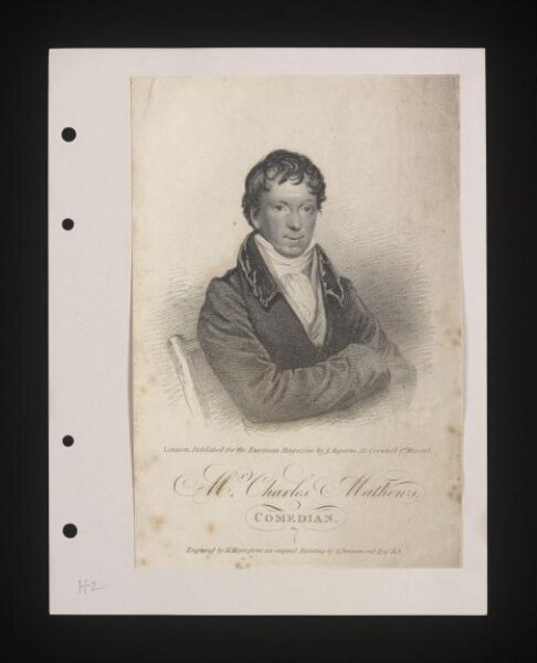 Samuel Drummond, Mr. Charles Mathews/Comedian.
