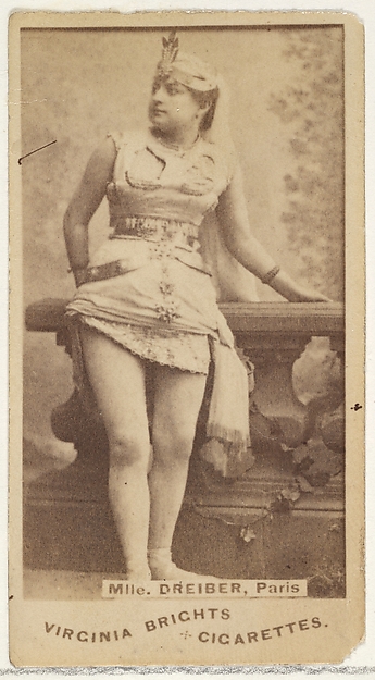 Allen & Ginter, Mlle. Dreiber, Paris, from the Actors and Actresses series (N45, Type 1) for Virginia Brights Cigarettes