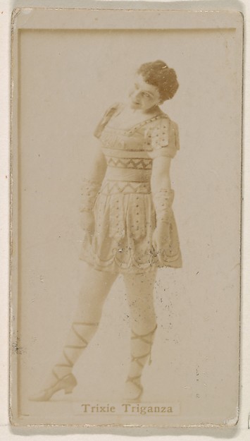 Kinney Brothers Tobacco Company, Trixie Triganza, from the Actresses series (N245) issued by Kinney Brothers to promote Sweet Caporal Cigarettes