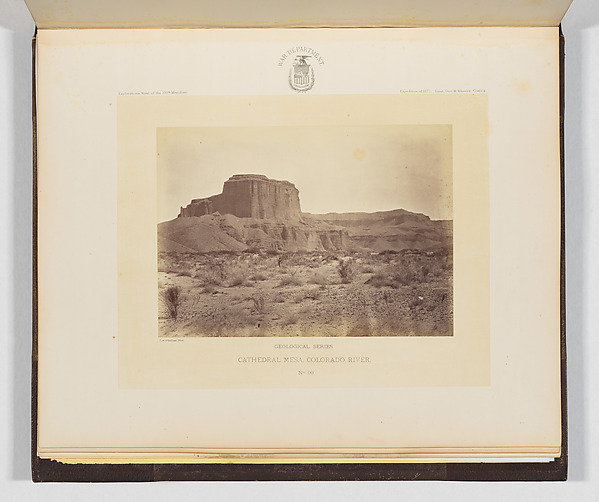Timothy H. O'Sullivan, Cathedral Mesa, Colorado River