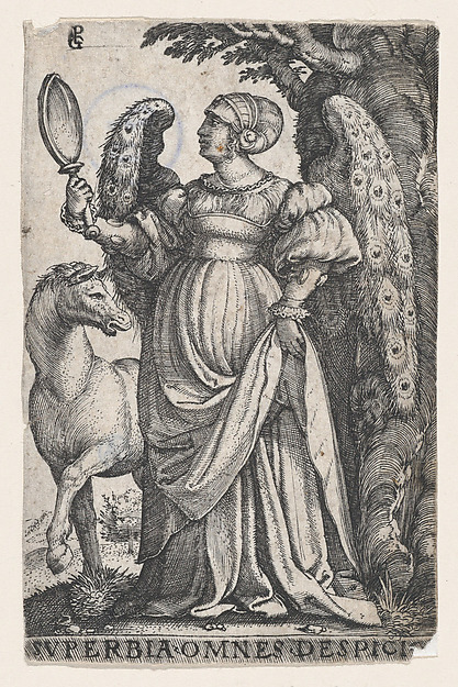 Georg Pencz, Pride (Superbia), from "The Seven Vices"
