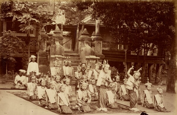 Felice Beato, Burmese Lilliputian Danced before F.A. Victor at Mandalay