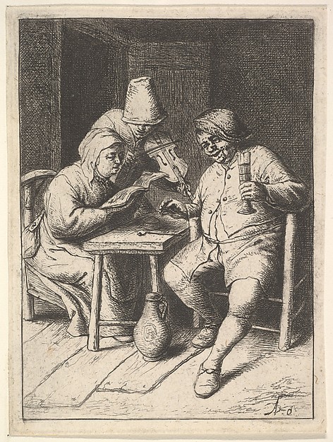 Adriaen van Ostade, Singing Couples and Violin