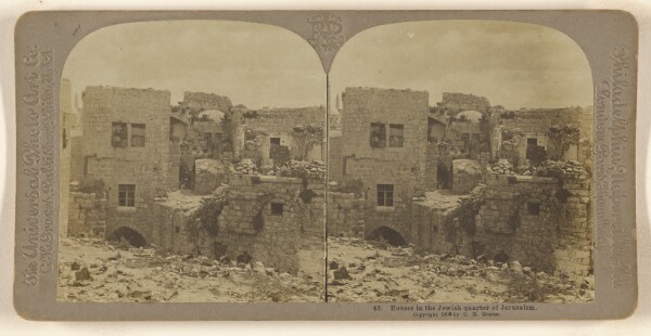 Carleton H. Graves, Houses in the Jewish quarter of Jerusalem.