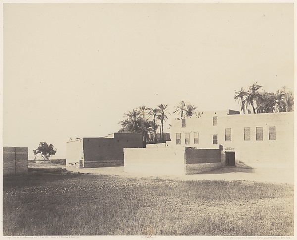 Félix Teynard, Syout, Habitations Arabes sur le Bord du Nil