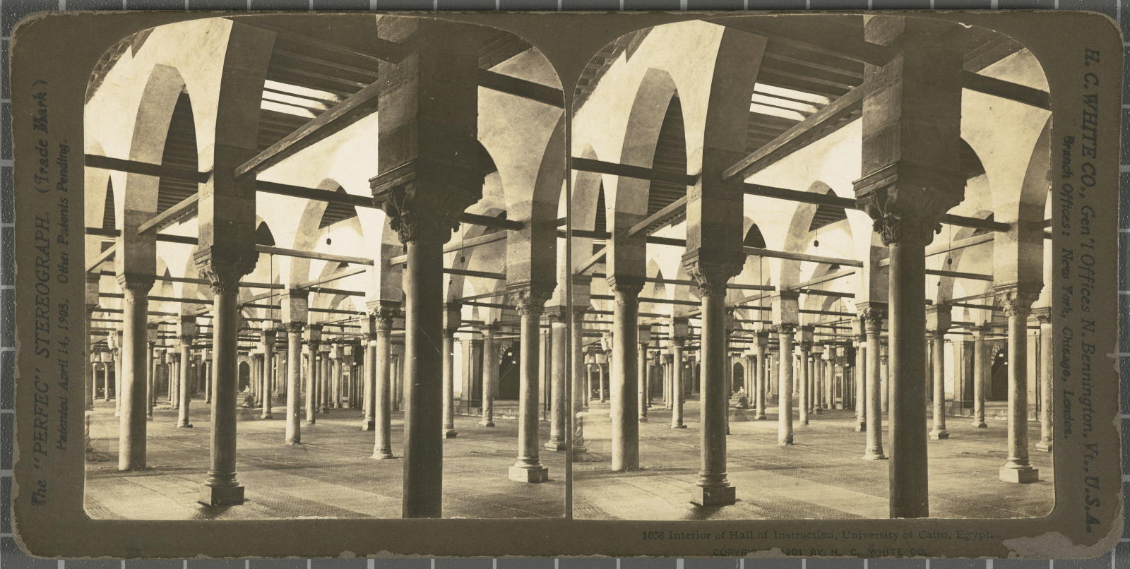 Desconegut, Interior of Hall of Instruction, University of Cairo.文 White, H.C. & Co., The\ ‘Perfec\’ Stereograph