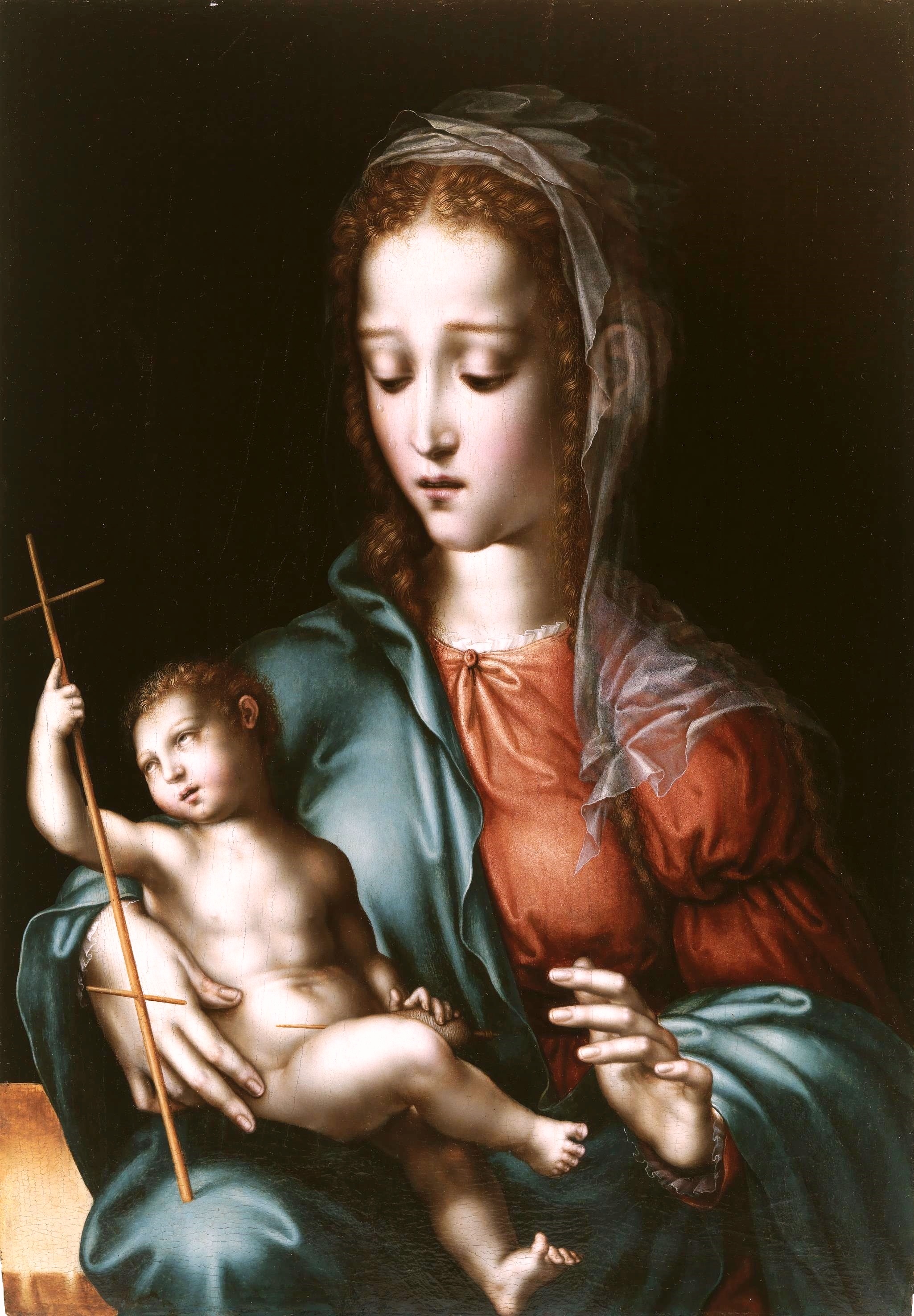 Luis de Morales, The Virgin and Child with a Spindle