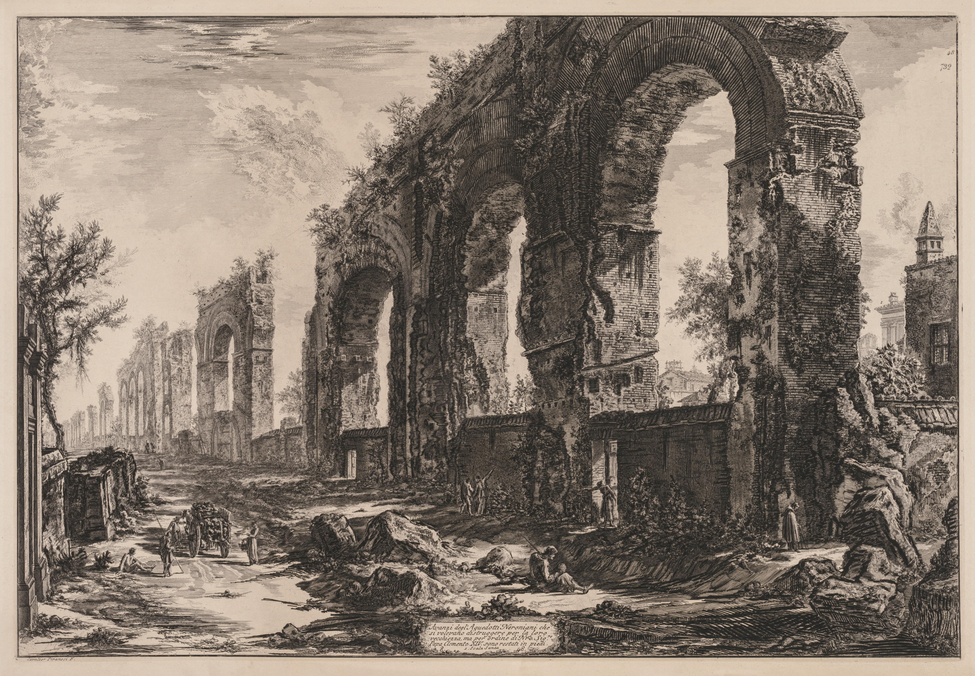 Giovanni Battista Piranesi, Views of Rome:  The Aquaduct of Nero