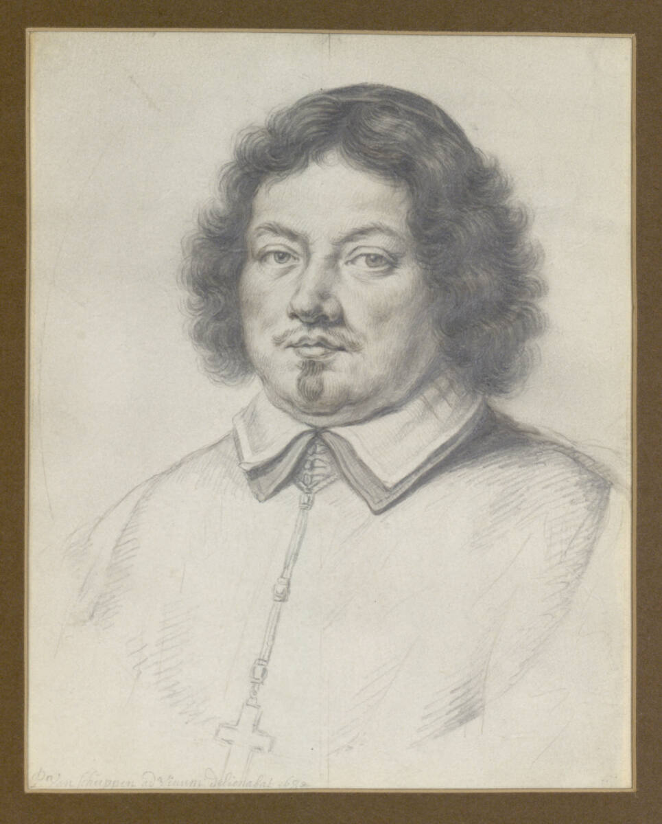PietervanSchuppen, Bildnis eines geistlichen Würdenträgers (Brustbild im Oval)