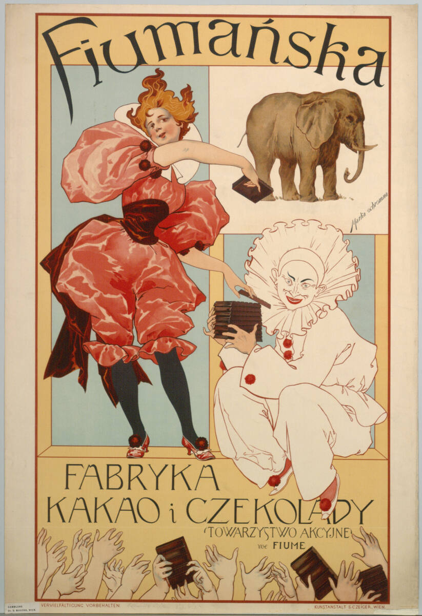 Anonym, Fiumanska; FABRYKA KAKAO i CZEKOLADY; FIUME