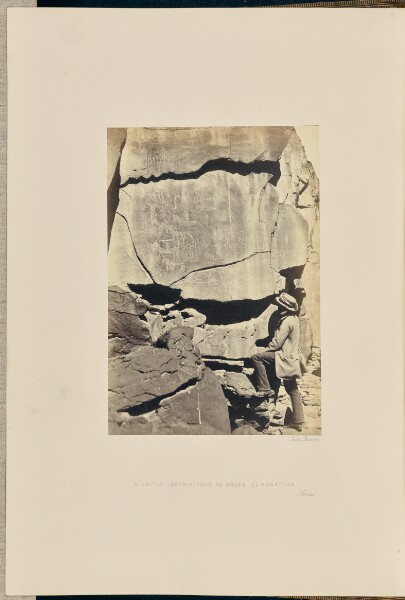Francis Frith, Sinaitic Inscriptions in Wadee El-Mukattab, Sinai