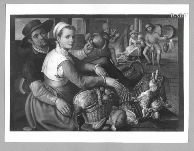 Pieter Aertsen, A couple in a market stall