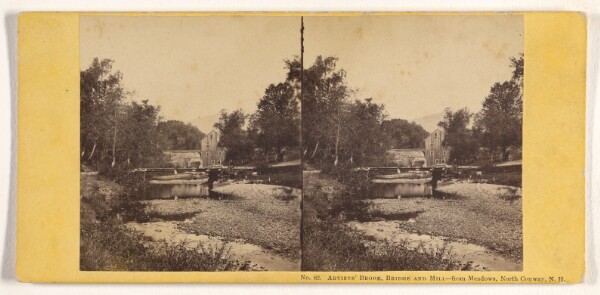 John P. Soule, Artists' Brook, Bridge and Mill. - Meadows, North Conway, N.H.