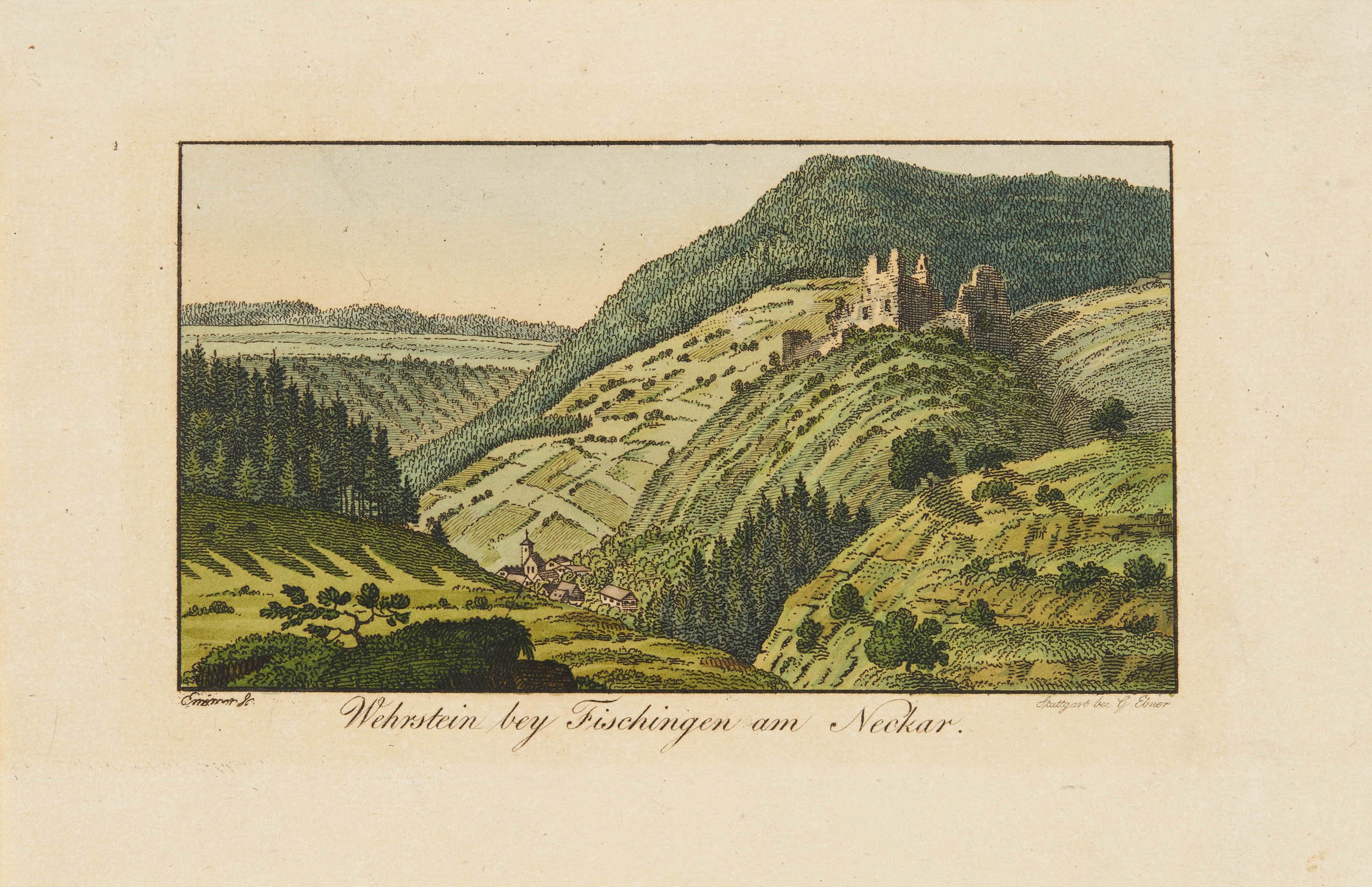 Eberhard Emminger, "Wehrstein bey Fischingen am Neckar"