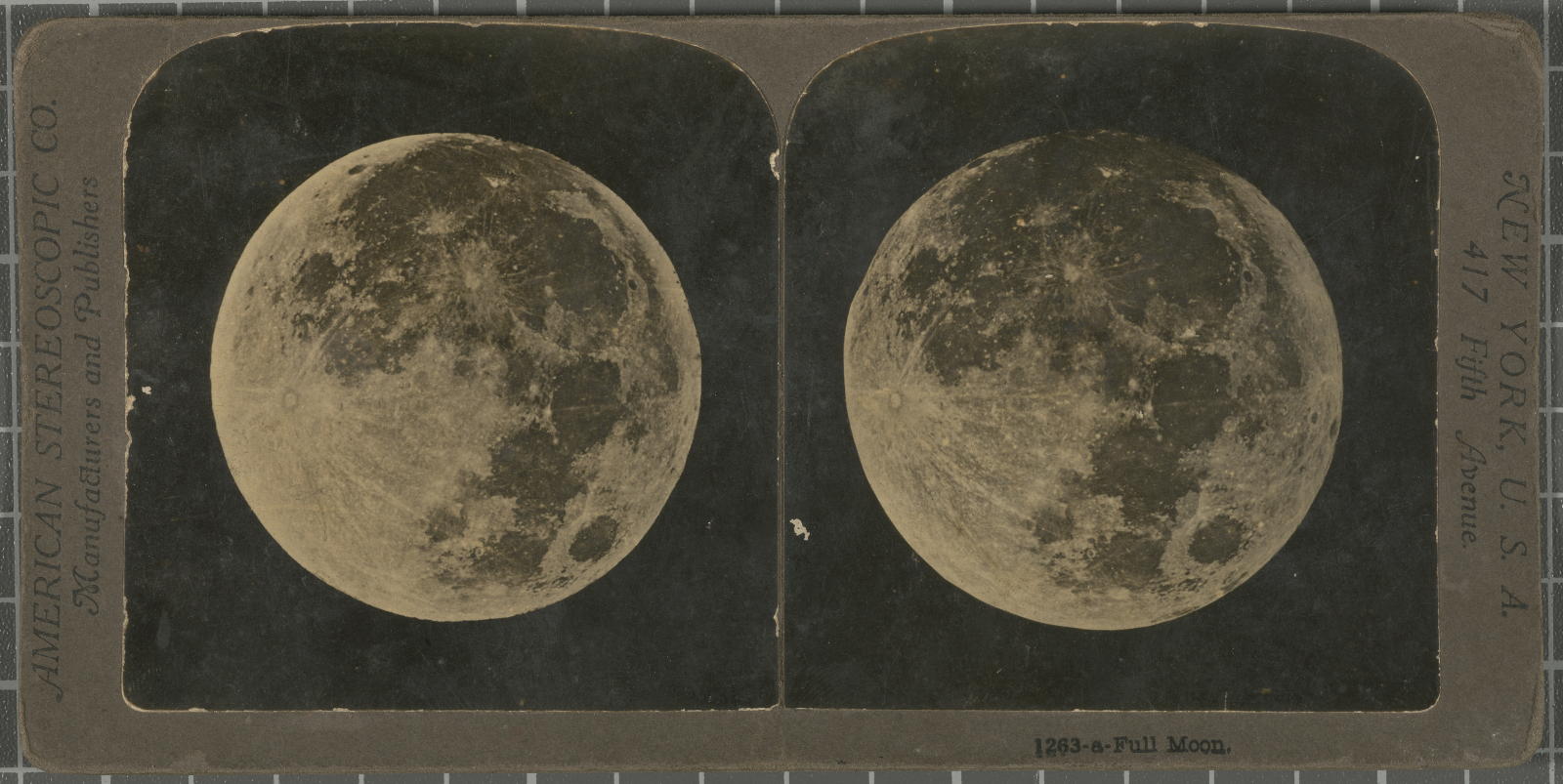 Desconegut, Full Moon Justificació del títol, títol inscrit American Stereoscopic Company